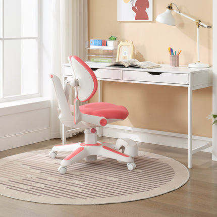 4x Ergonomic Children Kids Study Chairs Height Adjustable - Pink