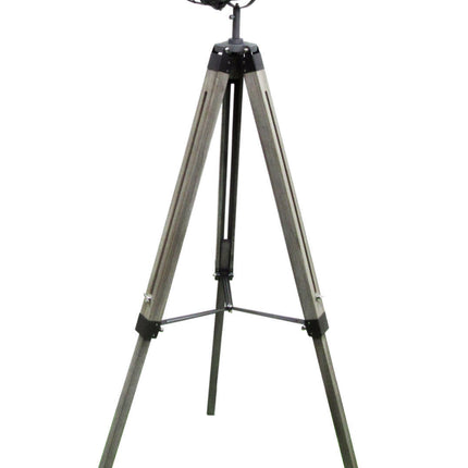 139cm Nautical Tripod Floor Lamp w Steel Grey Lamp Head Searchlight Spot Light Modern