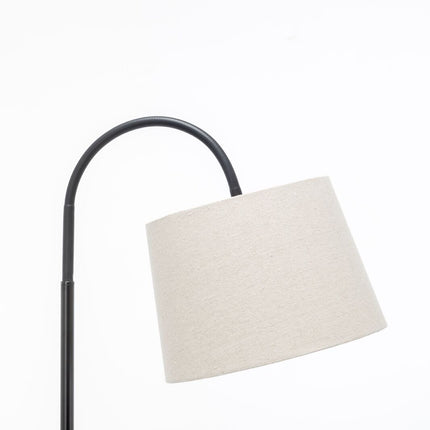 Naples Tripod Floor Lamp Shelf Storage Drawer Bed Side Table Light w/ USB Charger