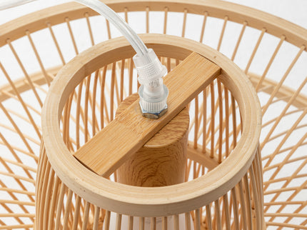 Aurora Natural Hand-Woven Bamboo 3-Layer Pendant Lamp Light