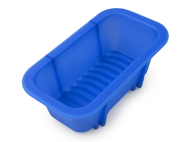 Silicone Loaf Pan Non-Stick Blue Bread Mould Baking Tray