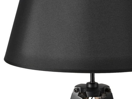 LARGE TRIPOD FLOOR LAMP Linen Shade Modern Light Retro Vintage Wooden