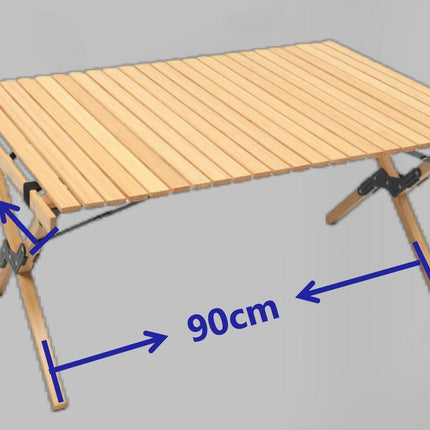 3 Chairs & 1 Table Set Bamboo Camping Folding Portable Outdoor Picnic Travel BBQ