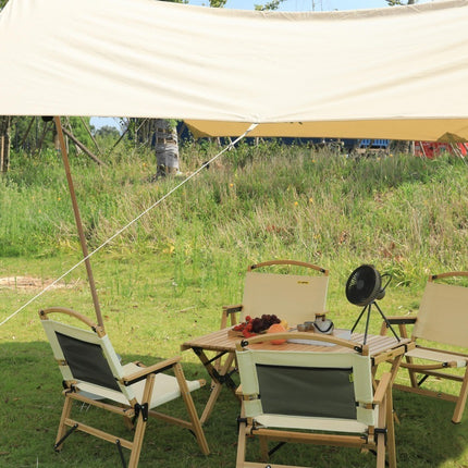 4 Chairs & 1 Table Set Bamboo Camping Folding Portable Outdoor Picnic Travel BBQ