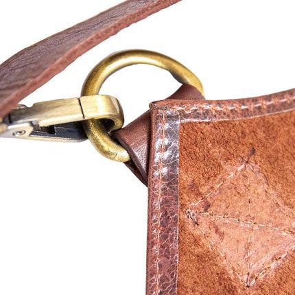 2x Pierre Cardin Professional Leather Apron Butcher Woodwork Barber - Cognac