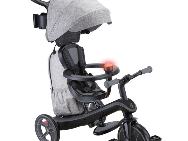 Globber EXPLORER Trike 4in1 DELUXE PLAY -Black/Grey