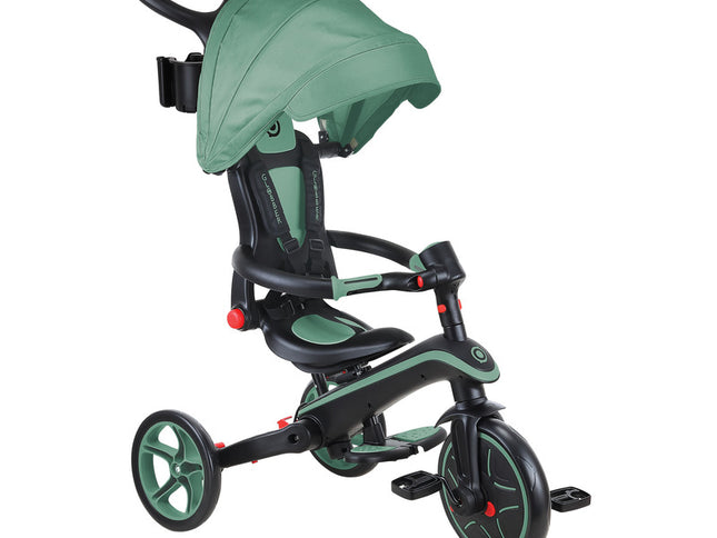 Globber EXPLORER Trike 4in1 FOLDABLE - Olive