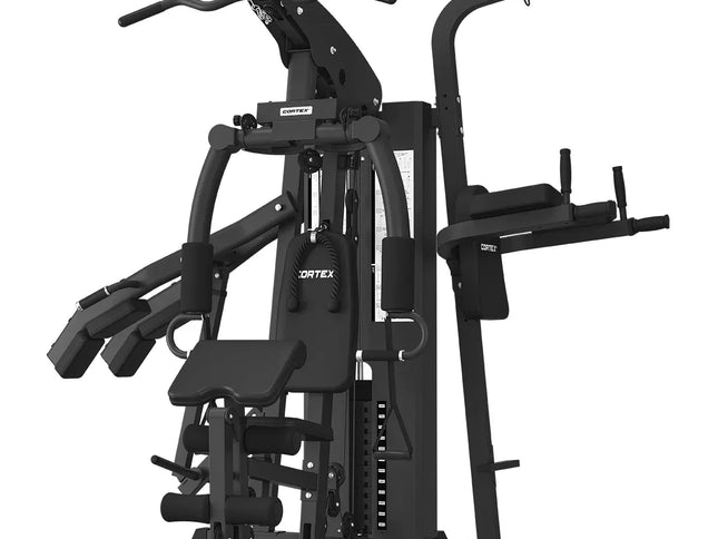 CORTEX GS7 Multi Station Multi-Function Home Gym with 98kg Stack + 60kg Standard Weights for Squat Station