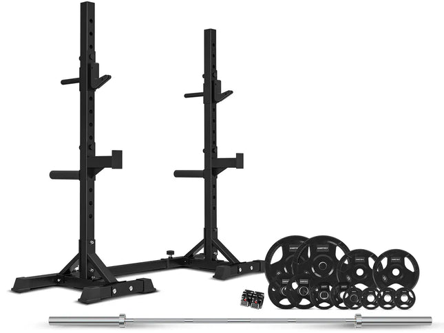 CORTEX SR-10 Squat Rack Package + 100kg Olympic Tri-Grip Weight Plates Package