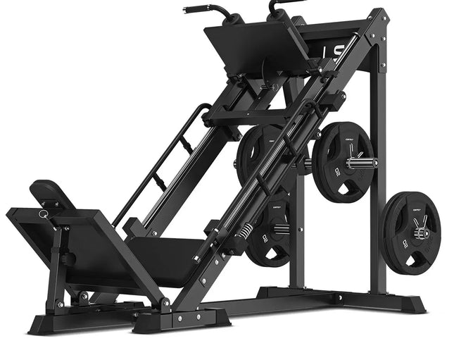 LSG GLP100 Leg Press/Hack Squat with 100kg Olympic Tri-Grip Plates
