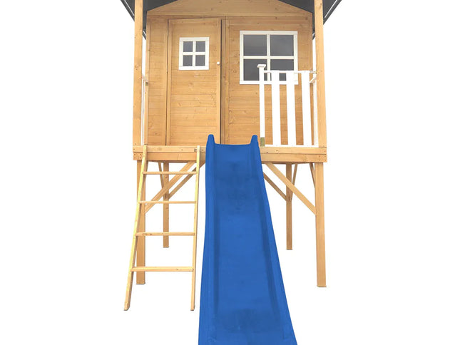 Lifespan Kids Burleigh Cubby House with 2.2m Slide (Blue)