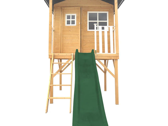 Lifespan Kids Burleigh Cubby House with 2.2m Slide (Green)