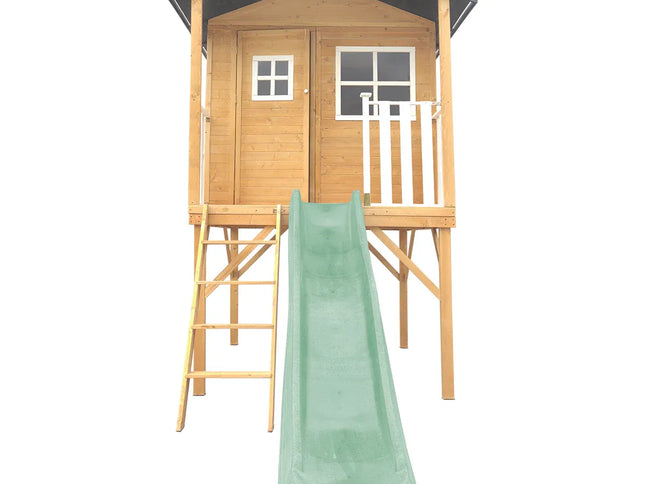 Lifespan Kids Burleigh Cubby House with 2.2m Slide (Pastel Green)