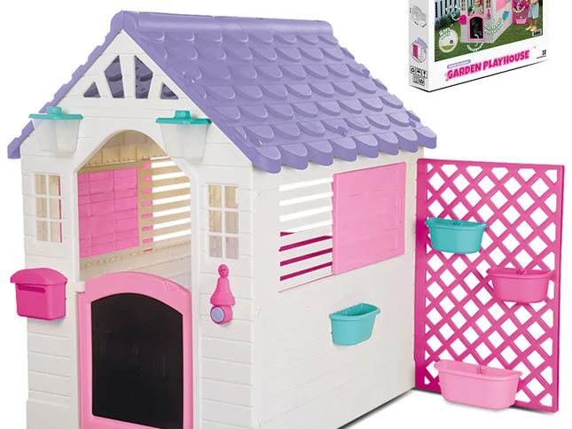 Lifespan Kids Garden Playhouse with Pink Fence