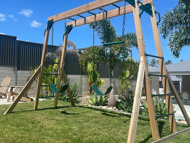 Lifespan Kids Daintree 2-in-1 Monkey Bars & Swing Set