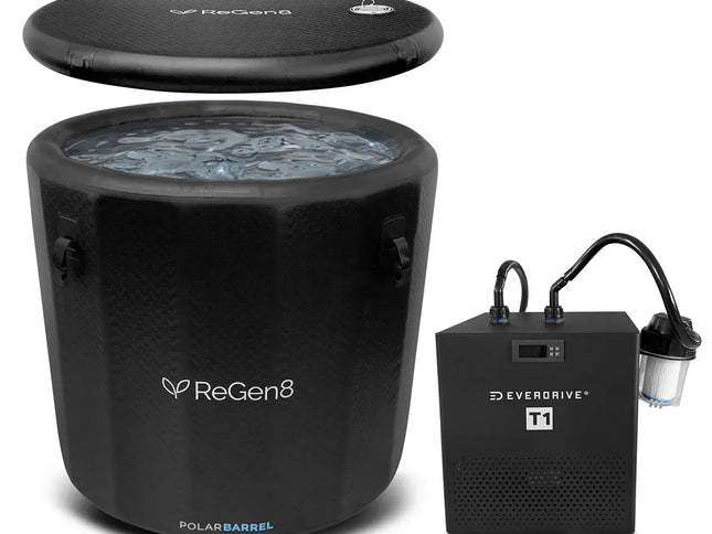 ReGen8 PolarBarrel Cold Plunge Ice Bath with T1 Chiller Unit