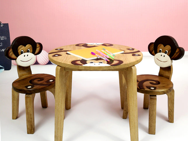 Monkey Table + 2 Chairs Set
