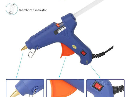 2 X HOT MELT GLUE GUN TRIGGER ADHESIVE WITH STICKS REPAIR KIT FOR USE