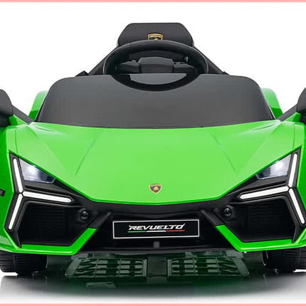 Lamborghini Revuelto Licensed Ride on 12V Remote Control Power Battery Car With Scissor door – Green