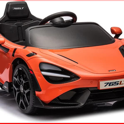 12V Licensed McLaren 765LT Kids Ride On Sports Electric Car