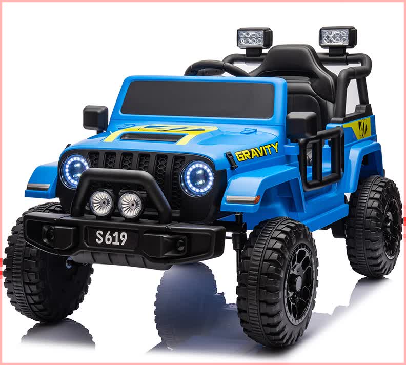 12V Gravity Kids Electric Ride On Car/Jeep ‚Äö√Ñ√¨ Blue