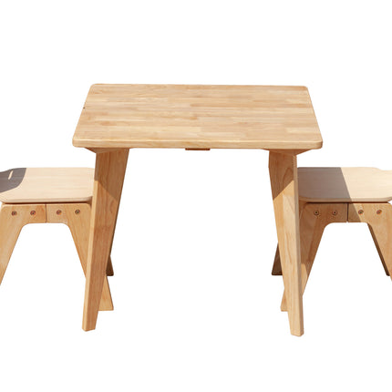 Danish Square table and 2 chairs