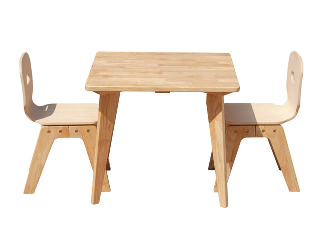 Danish Square table and 2 chairs