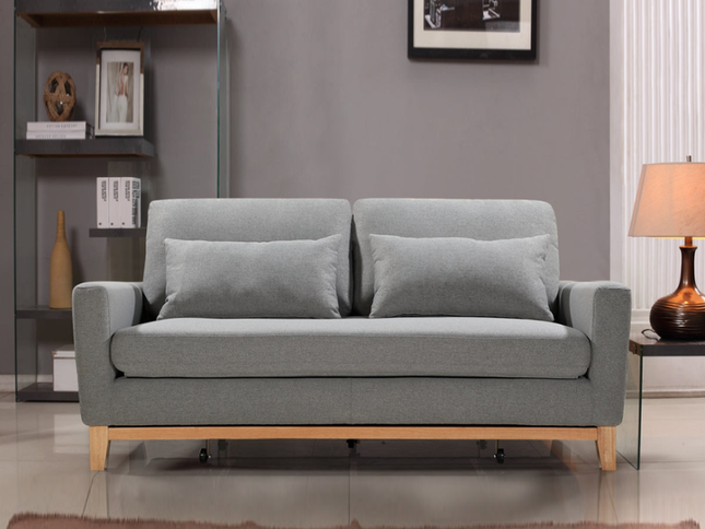 SHASA 2 Seater Pull-out Sofa bed Grey celadon