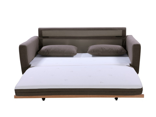 SHASA 2 Seater Pull-out Sofa bed Grey taupe