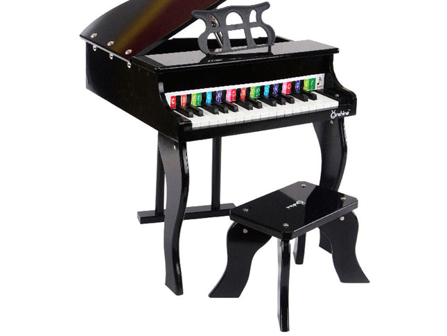 Kids Wooden Pretend Musical Toy Baby Children Grand Style Toy Mini 30 Key Piano