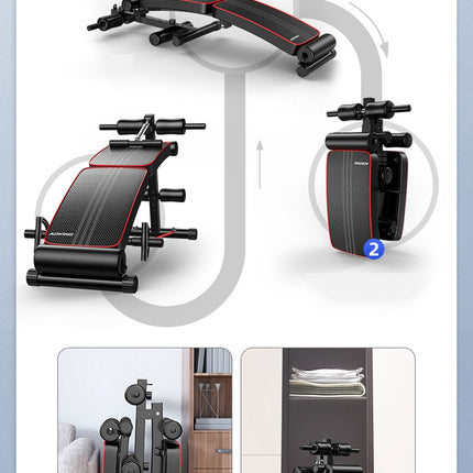 Foldable Weight Sit Up Bench Press Adjustable Home Gym Abdominal Exercise Fitness