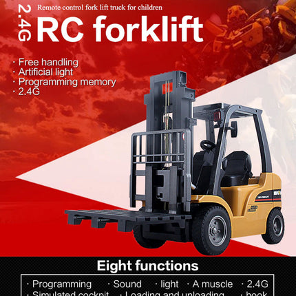 Huina 1/10 RC ForkLift Industrial Construction Engineering Vehicle Toy Trailer