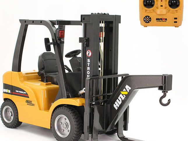 Huina 1/10 RC 8CH ForkLift Excavator Industrial Construction Engineering Vehicle Truck Kids Adult Toys alloy