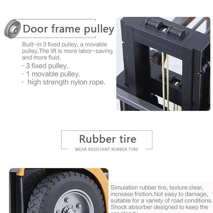 Huina 1/10 RC 8CH ForkLift Excavator Industrial Construction Engineering Vehicle Truck Kids Adult Toys alloy
