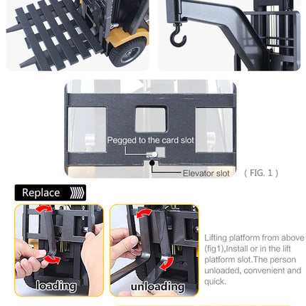 Huina 1/10 RC 8CH ForkLift Excavator Industrial Construction Engineering Vehicle Truck Kids Adult Toys alloy