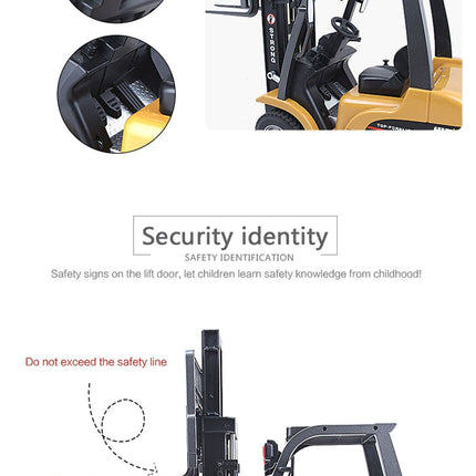 Huina 1/10 RC 8CH ForkLift Excavator Industrial Construction Engineering Vehicle Truck Kids Adult Toys alloy