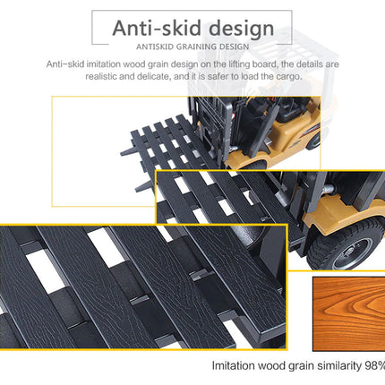 Huina 1/10 RC 8CH ForkLift Excavator Industrial Construction Engineering Vehicle Truck Kids Adult Toys alloy