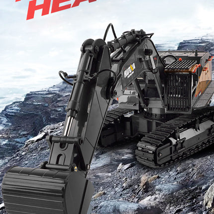 HUINA 1/14 22CH RC Alloy Excavator Construction Engineering Vehicle Toy Gift