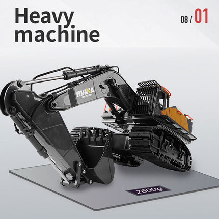 HUINA 1/14 22CH RC Alloy Excavator Construction Engineering Vehicle Toy Gift