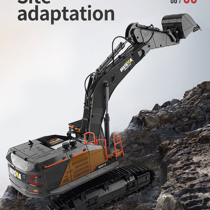 HUINA 1/14 22CH RC Alloy Excavator Construction Engineering Vehicle Toy Gift