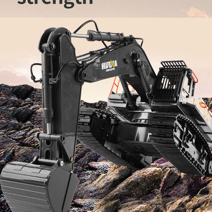 HUINA 1/14 22CH RC Alloy Excavator Construction Engineering Vehicle Toy Gift