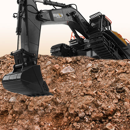 HUINA 1/14 22CH RC Alloy Excavator Construction Engineering Vehicle Toy Gift