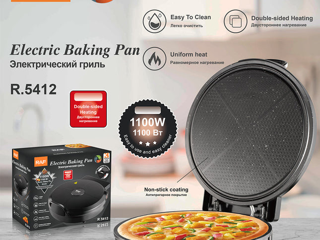 Electric Baking Pan, Pizza maker, Multi Purpose Roti maker, tortilla and crepe maker for every kitchen