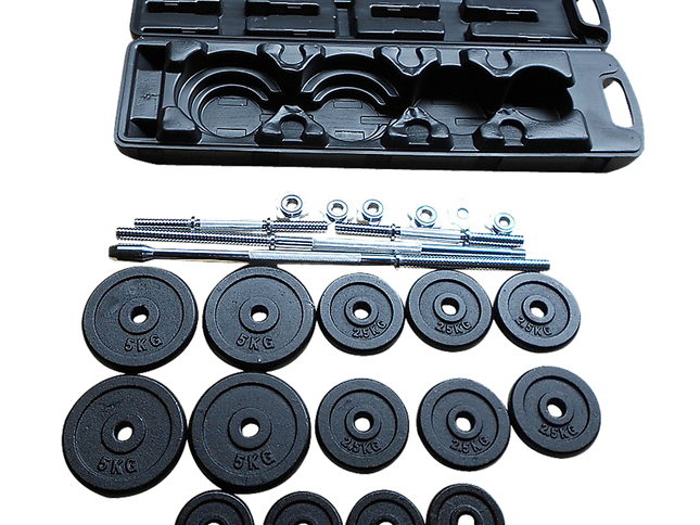 Weight Set Barbell Dumbell Dumb Bell Gym 50kg Plate