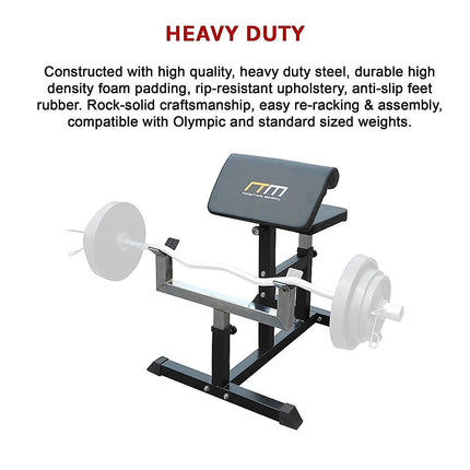 Preacher Curl Bench ‚Äì Commercial Weight Bench for Bicep and Arm Workouts