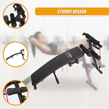 Foldable Incline Sit Up Bench for Home Gym Ab Workout Training