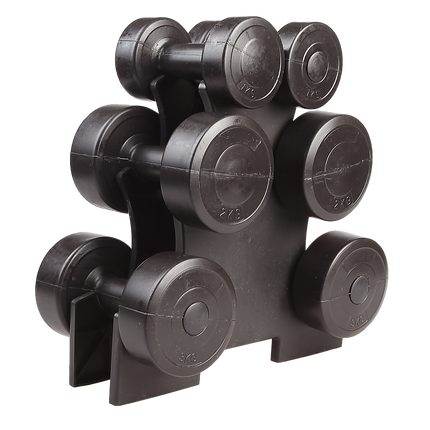 12kg Dumbbell Weights Set with Rack for Home Gym Training