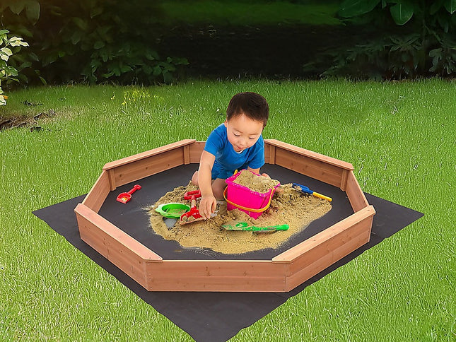 Kids Sand Pit Large Octagonal Wooden Sandpit