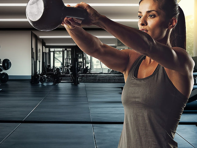 16kg Concrete Kettlebell Weight for Strength Training Home Gym