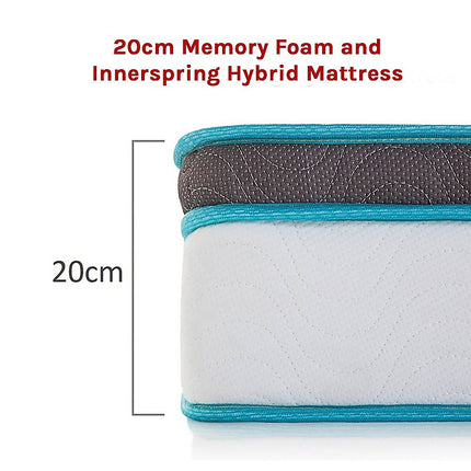 Queen 20cm Hybrid Mattress ‚Äì Memory Foam and Innerspring Support